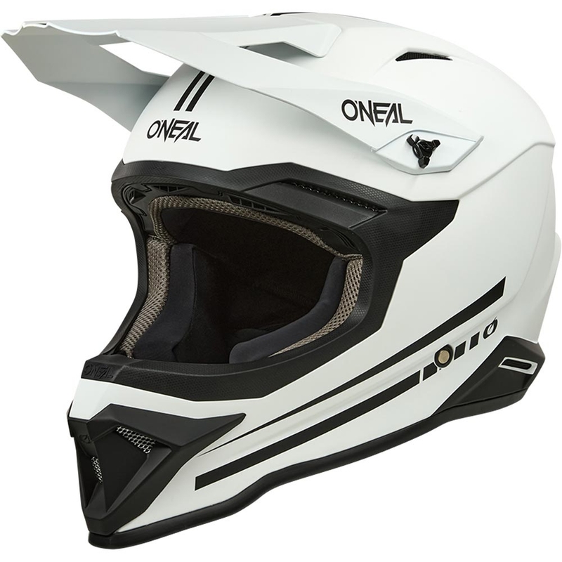 Motocross hjelm O'Neal 1SRS Solid mat hvid