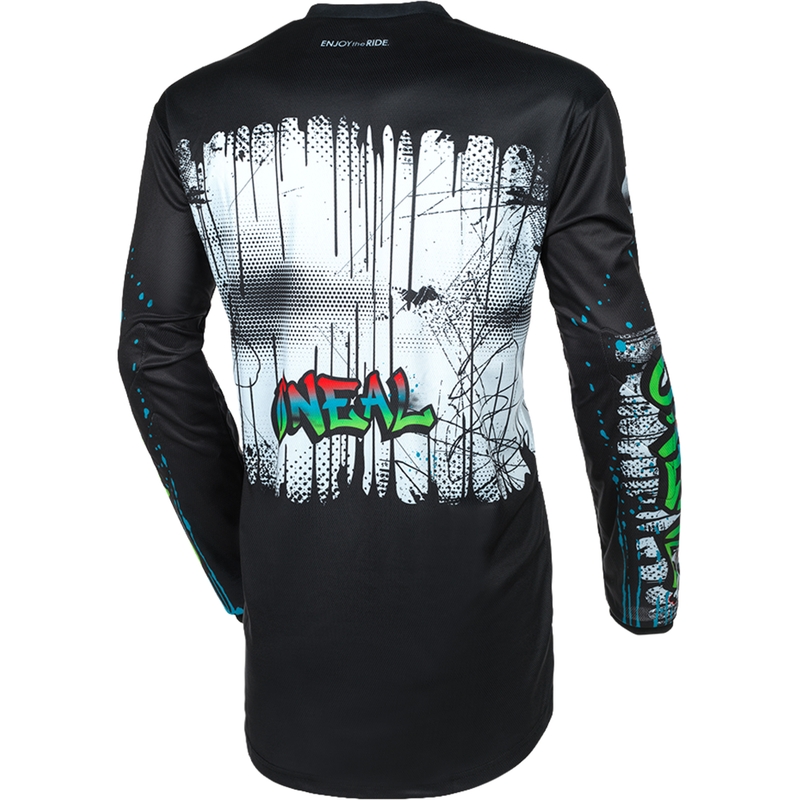 O'Neal Element Rancid motocross trøje sort-hvid
