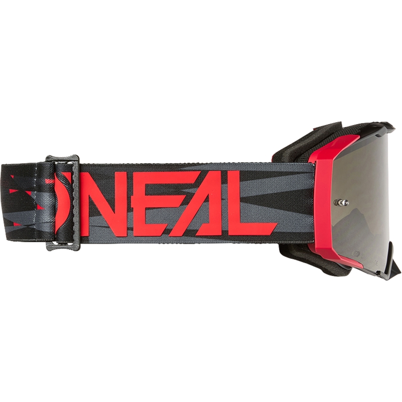 Motocrossbriller O´Neal B-33 Ictus sort-rød (grå plexiglas)