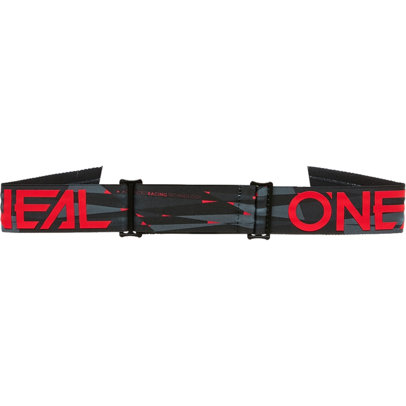 Motocrossbriller O´Neal B-33 Ictus sort-rød (grå plexiglas)
