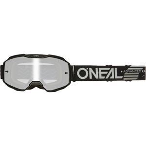 Motocross-briller O´Neal B-10 Solid sort (spejl sølv plexiglas)