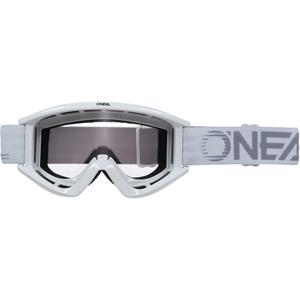 Motocross-briller O´Neal B-Zero hvide (klar plexiglas)