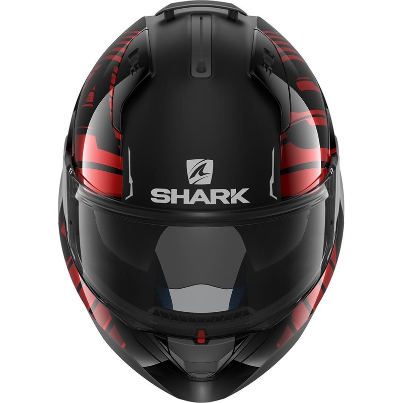 Překlápěcí přilba SHARK EVO-ONE 2 Lithion Dual černo-červená