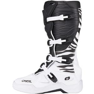 O'Neal 3SRS Zebra motocrossstøvler sort-hvid
