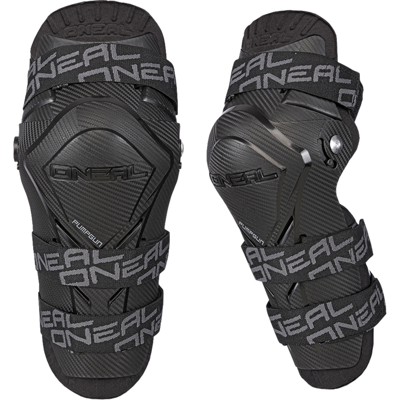 Knæbeskyttere O´Neal PUMPBUN MX Carbon Look, Sort