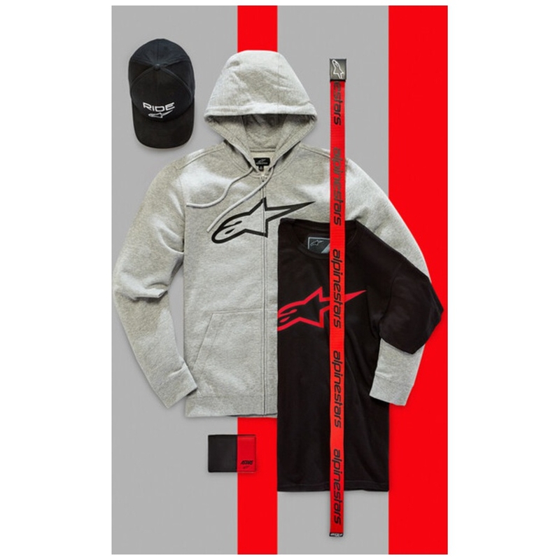 Alpinestars Linear Web Bælte sort-rød