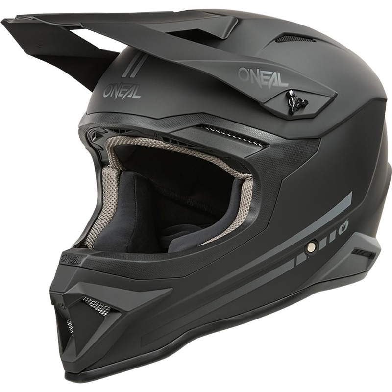 Børne motocrosshjelm O'Neal 3SRS Solid matsort