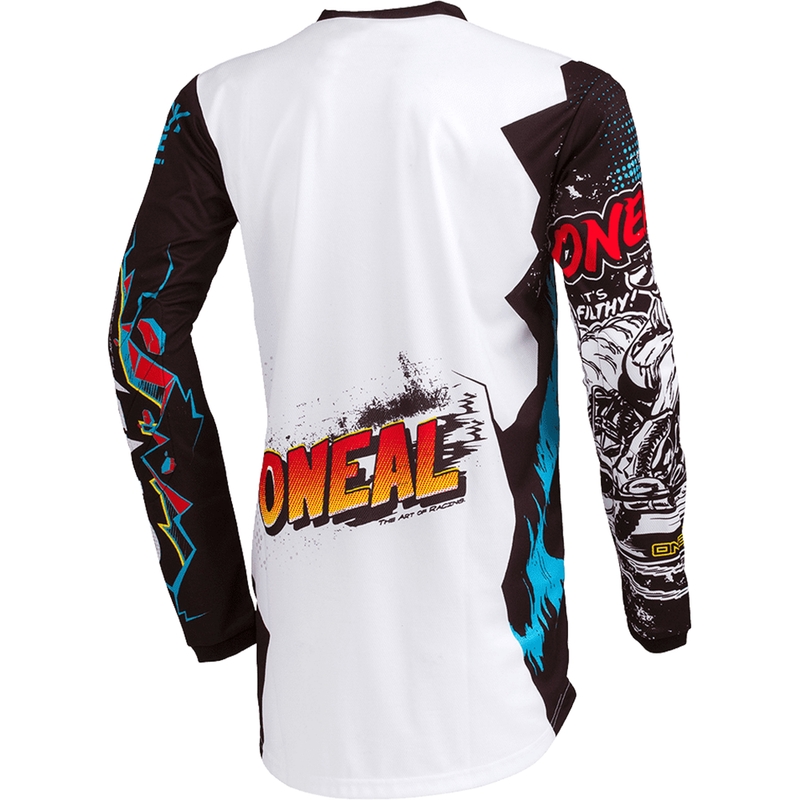 Motocross-trøje O'Neal Element Villain Børn, Hvid