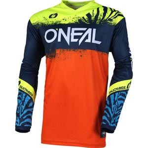 Motocrosstrøje O'Neal Element Shocker Børn, Blå/Orange