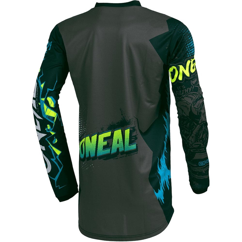 Motocross-trøje O'Neal Element Villain Børn, Grå