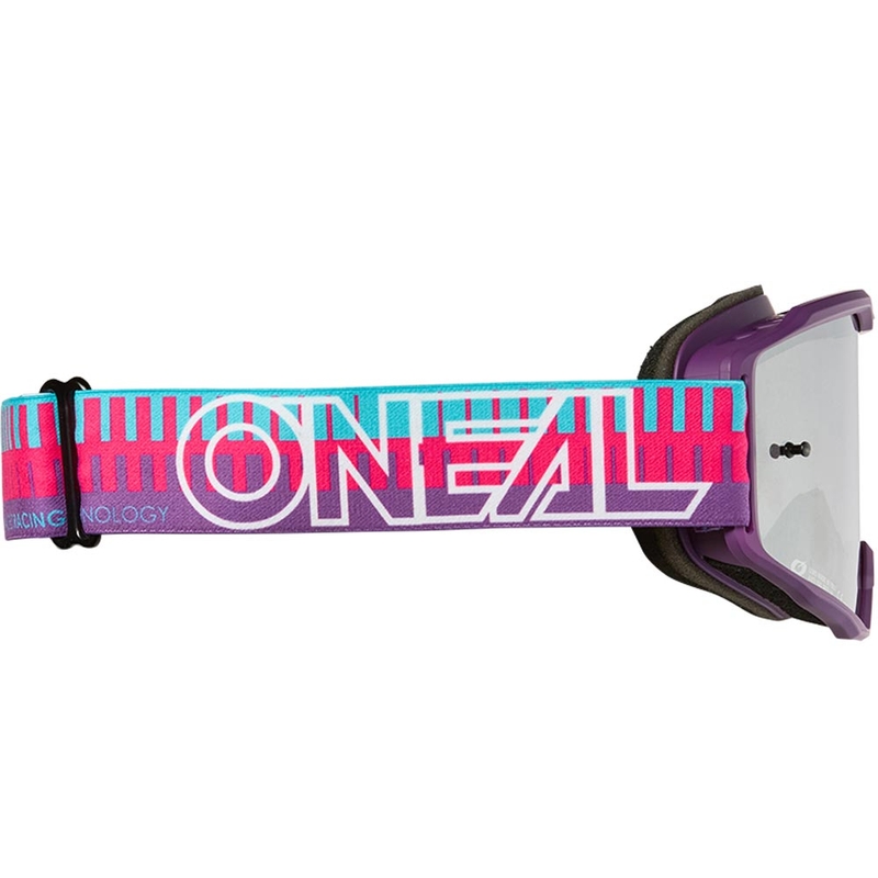 Motocrossbriller O'Neal B-10 Stribede Børn, Pink-Lilla