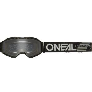 Motocrossbriller O'Neal B-10 Solid Børn, Sort med Klar Glas
