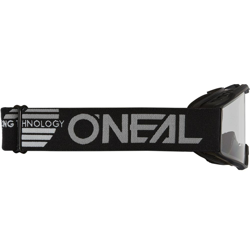 Motocrossbriller O'Neal B-10 Solid Børn, Sort med Klar Glas