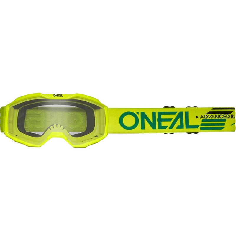 Børne motocrossbriller O'Neal B-10 Solid fluo gul med klar plexiglas