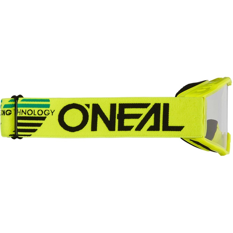 Børne motocrossbriller O'Neal B-10 Solid fluo gul med klar plexiglas