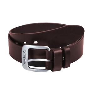 Læderbælte med spænde RSA brun