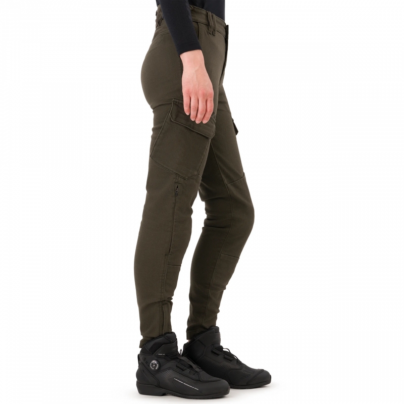 Dame motorcykeljeans Shima Recon grøn