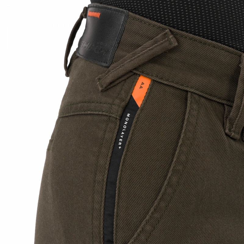 Dame motorcykeljeans Shima Recon grøn