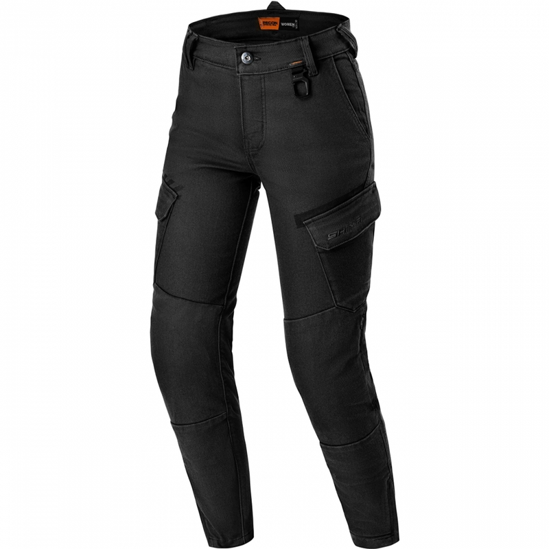 Dame cropped motorcykeljeans Shima Recon sort