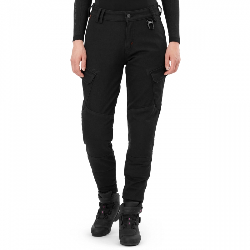 Dame cropped motorcykeljeans Shima Recon sort
