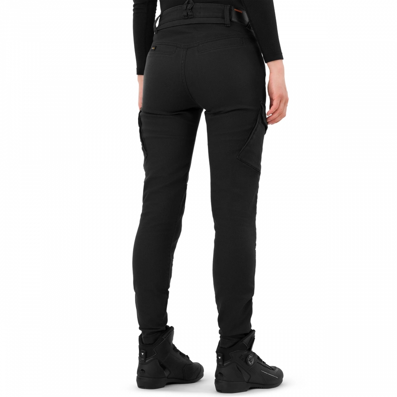 Dame cropped motorcykeljeans Shima Recon sort