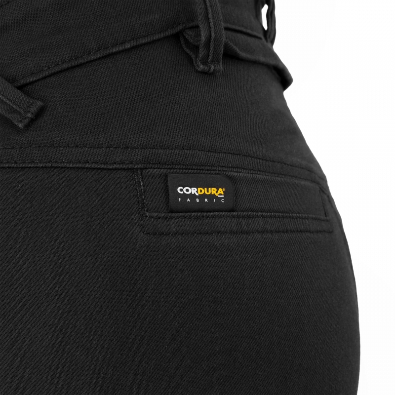 Dame cropped motorcykeljeans Shima Recon sort