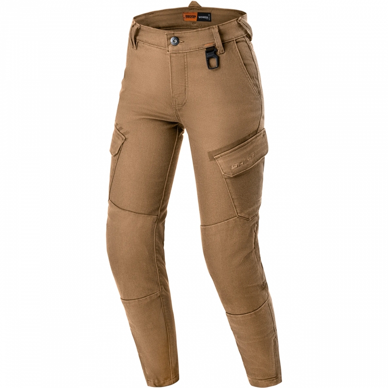 Dame cropped motorcykeljeans Shima Recon sand
