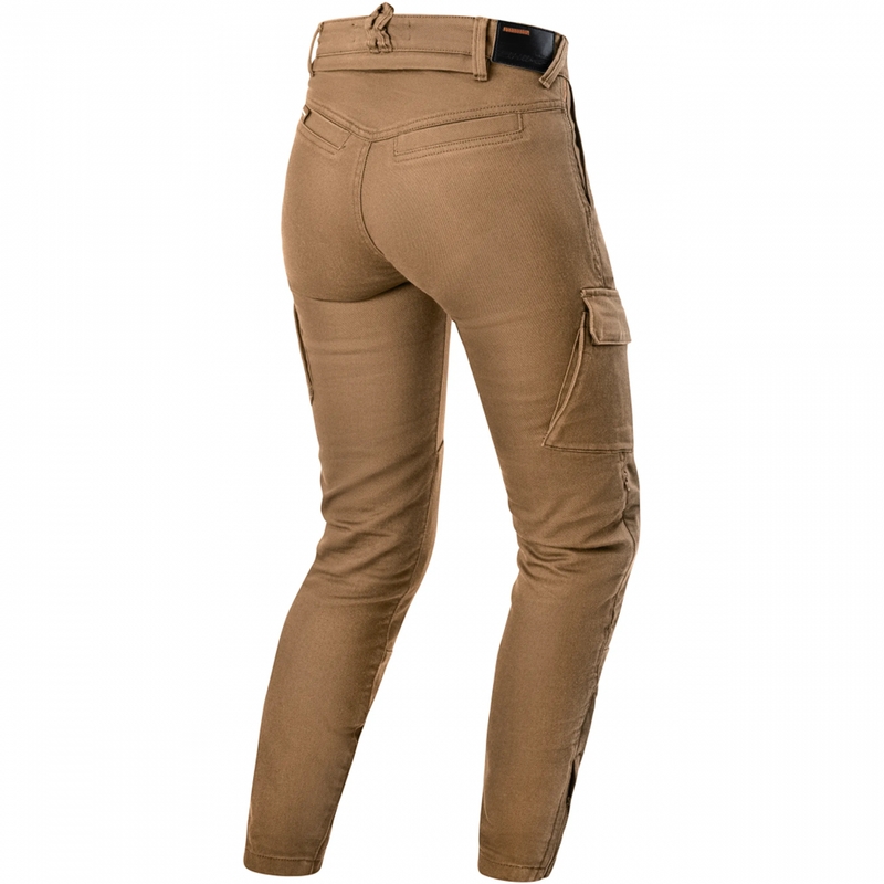 Dame cropped motorcykeljeans Shima Recon sand