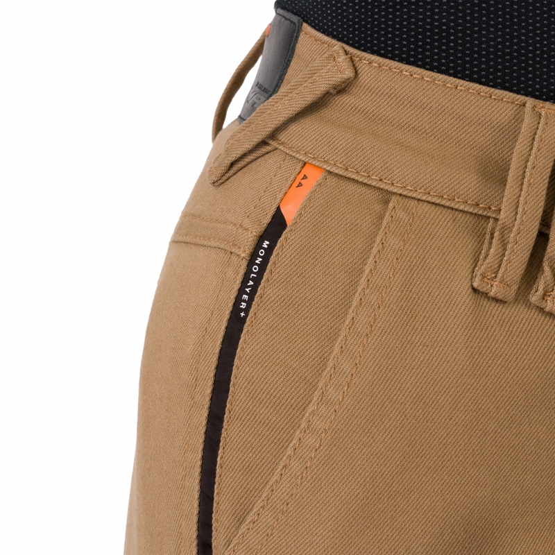 Dame cropped motorcykeljeans Shima Recon sand