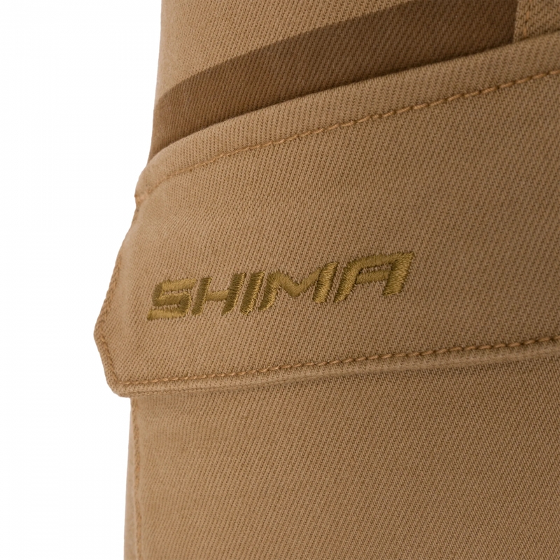 Dame cropped motorcykeljeans Shima Recon sand