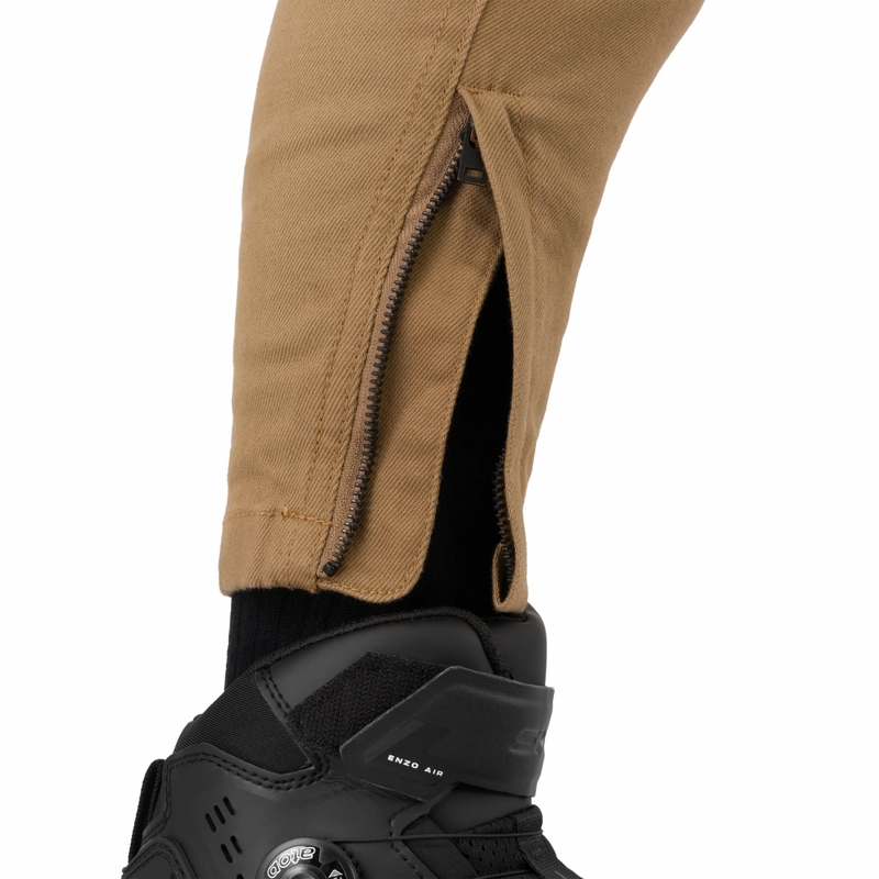 Dame cropped motorcykeljeans Shima Recon sand