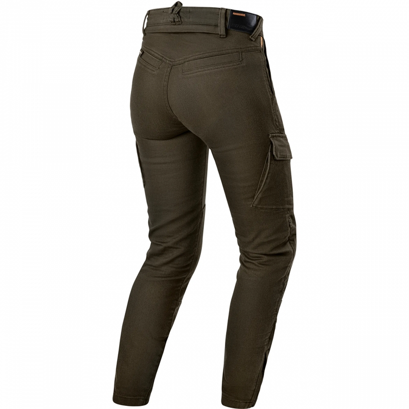 Dame cropped motorcykeljeans Shima Recon grøn