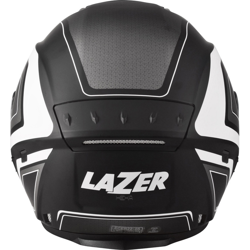 Åben motorcykelhjelm Lazer Tango Hexa sort og hvid