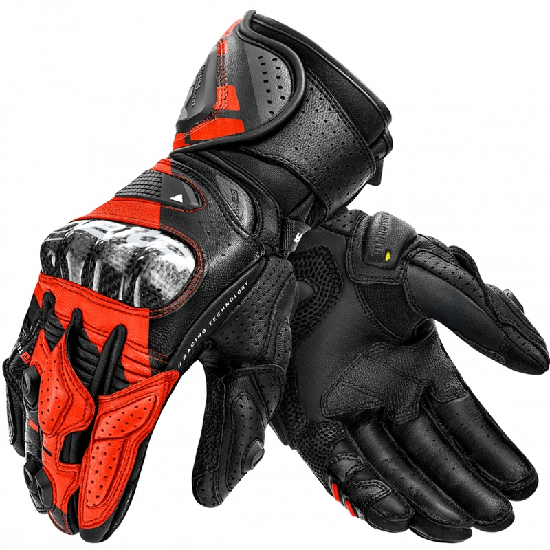 Motorcykelhandsker Shima RS-3 fluo rød