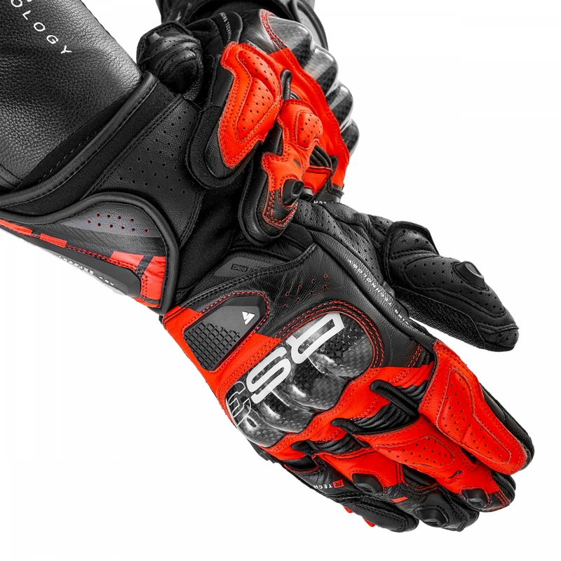 Motorcykelhandsker Shima RS-3 fluo rød