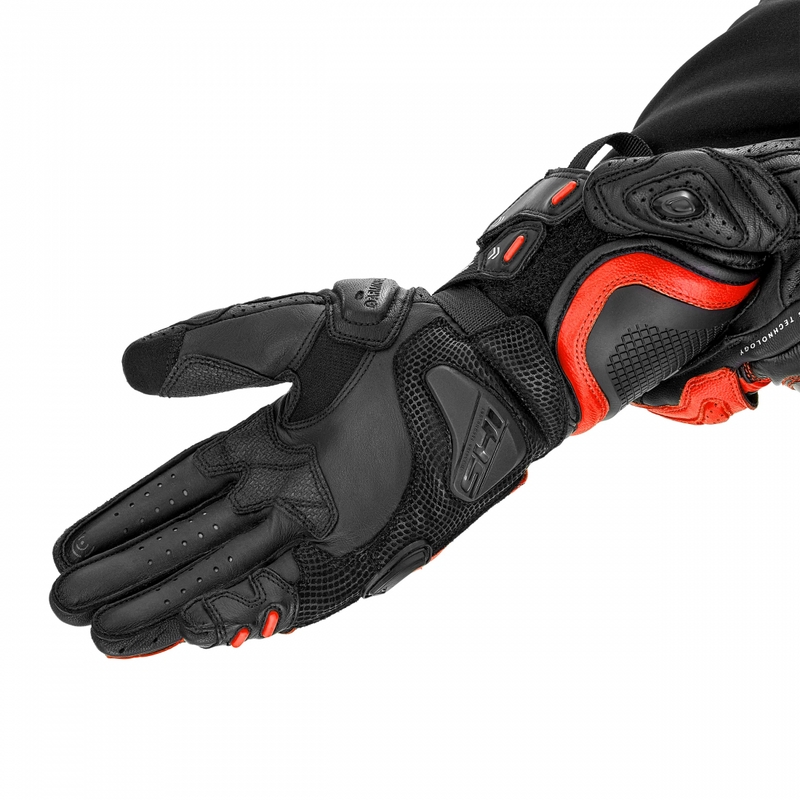 Motorcykelhandsker Shima RS-3 fluo rød