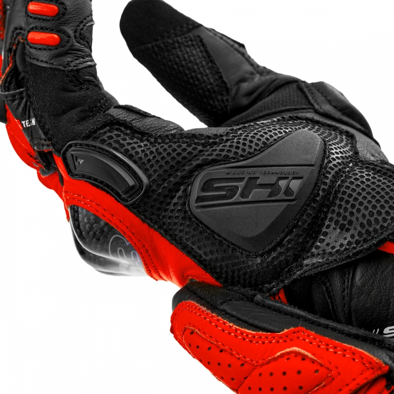 Motorcykelhandsker Shima RS-3 fluo rød
