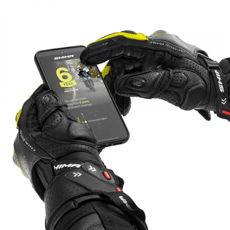 Shima RS-3 motorcykelhandsker, fluo gule