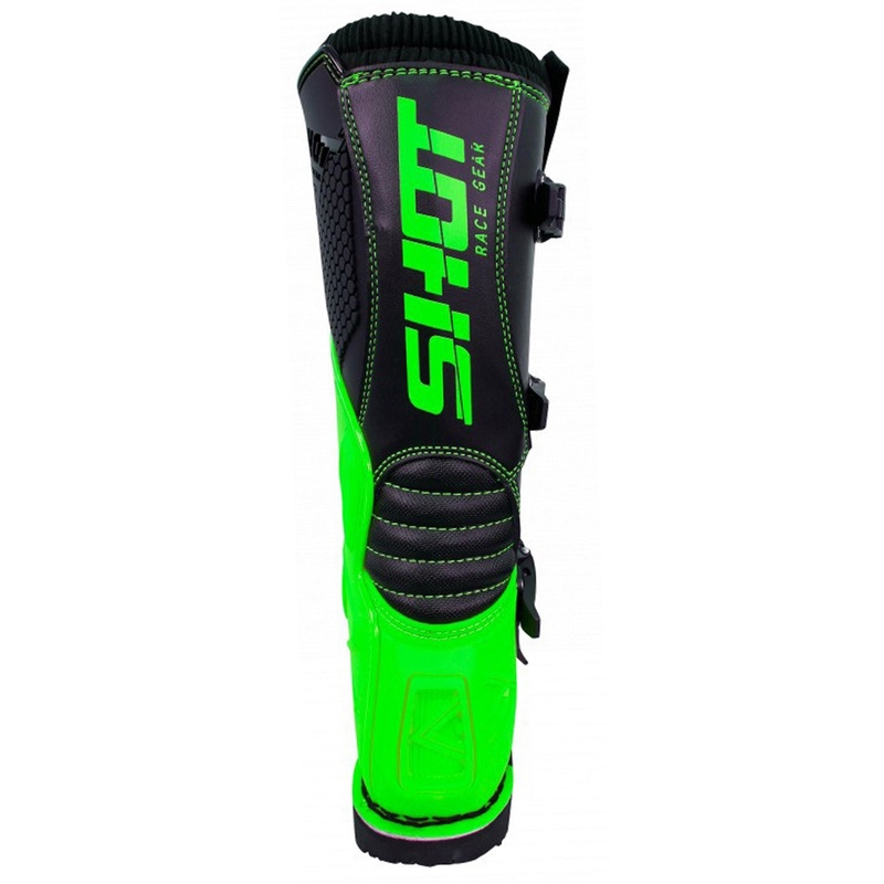 Boty na motorku Shot X10 černo-fluo zelené