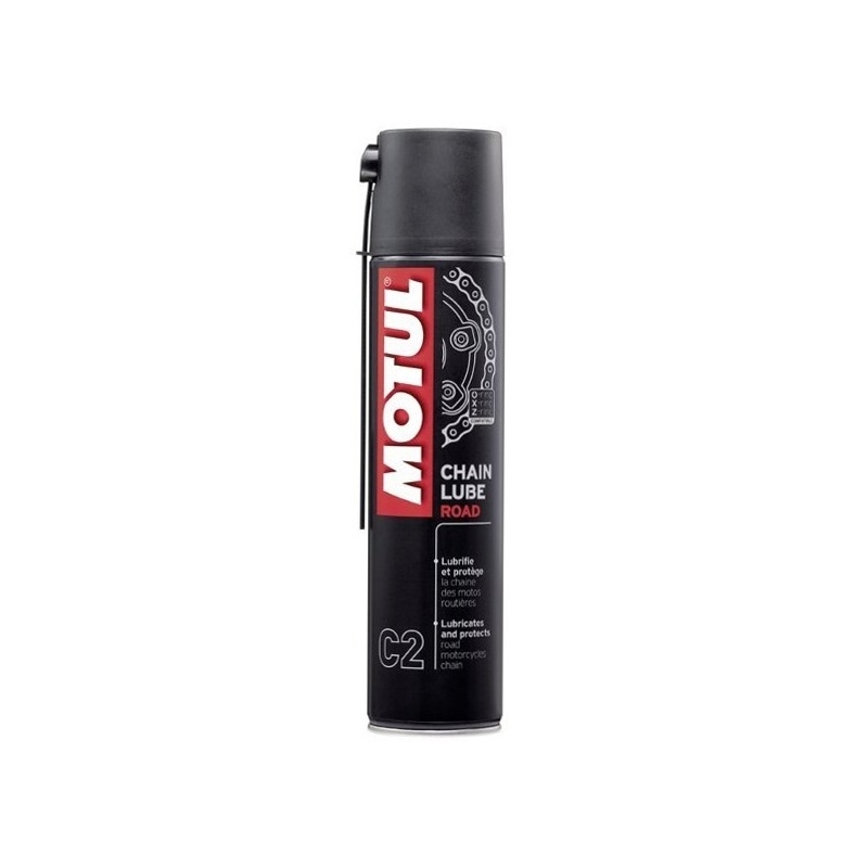 Sprej na mazání řetězu Motul C2 Road 400 ml - II. jakost