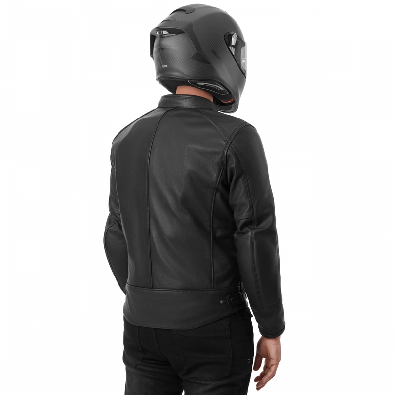 Læder motorcykeljakke Shima Hunter 3.0 sort