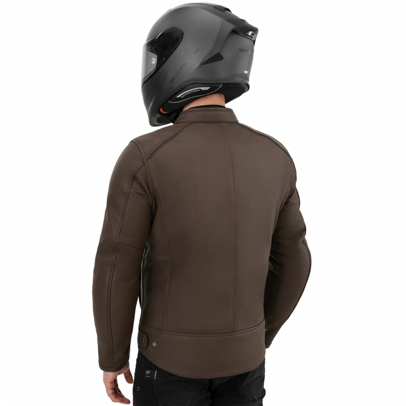 Shima Hunter 3.0 læder motorcykeljakke brun