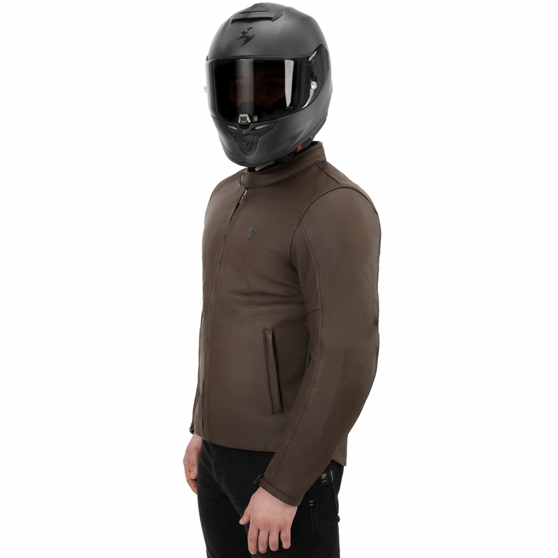 Shima Hunter 3.0 læder motorcykeljakke brun