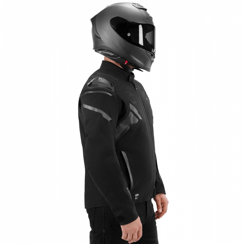 Shima STX motorcykeljakke sort