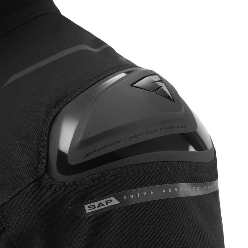 Shima STX motorcykeljakke sort