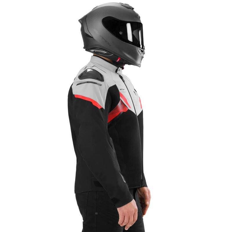 Shima STX Air motorcykeljakke grå-rød