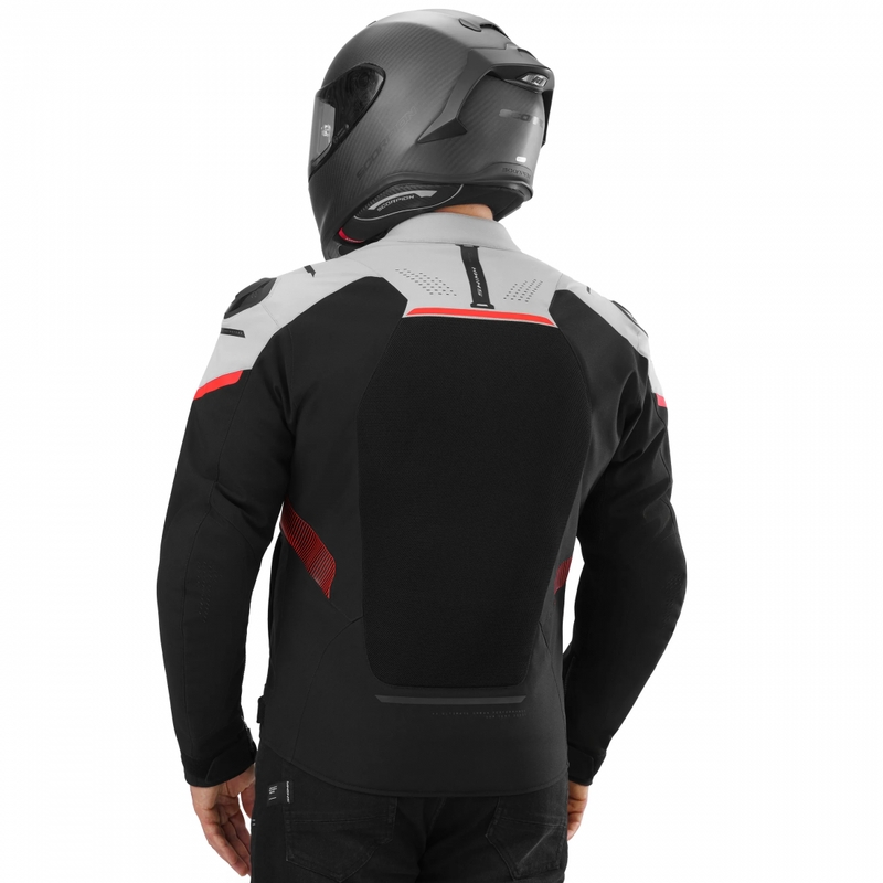 Shima STX Air motorcykeljakke grå-rød