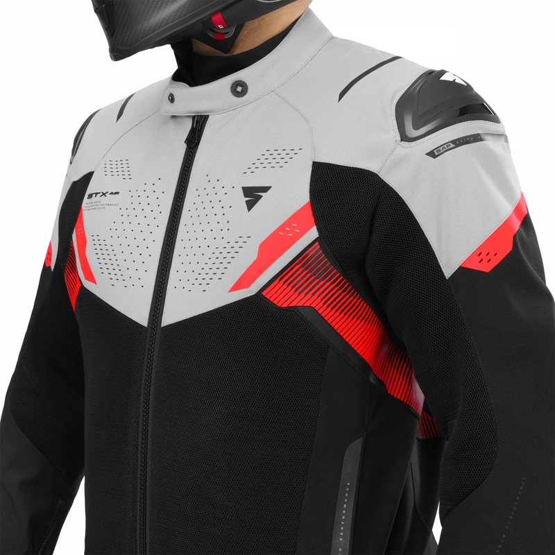 Shima STX Air motorcykeljakke grå-rød