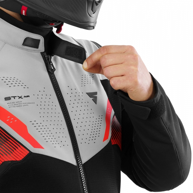 Shima STX Air motorcykeljakke grå-rød