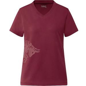Dame Red Bull Racing Boost T-shirt mørkerød